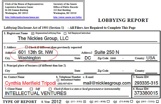 lobby report; Tripodi and IV