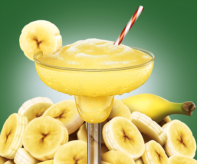 Banana Daquiri, digital artwork by Christopher Johnson.